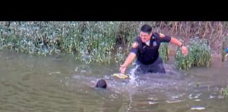 North Texas police rescue a boy reported missing from the river