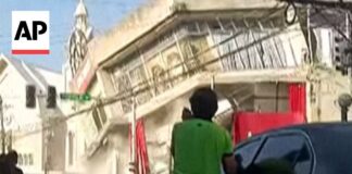 Buildings Crumble as Powerful Quake Strikes