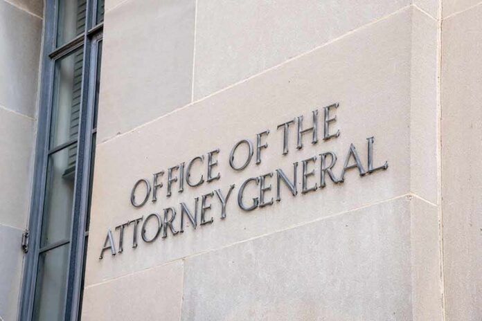 shutterstock_2268904247 Office of the Attorney General building sign on stone wall
